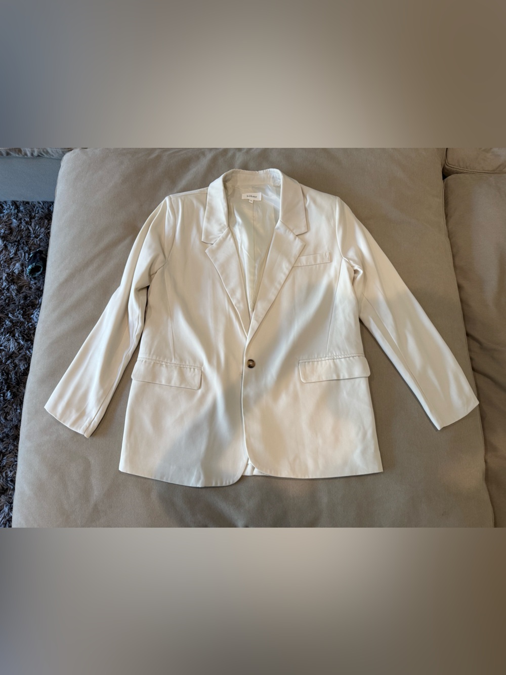 Women's Bohme Cream Single-Button Blazer Medium